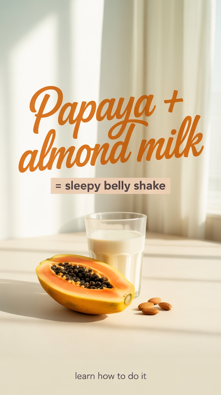 papaya almond milk shake