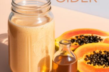 papaya apple cider shake