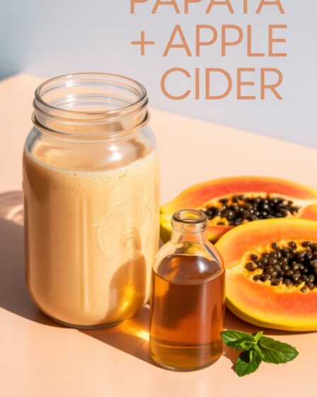 papaya apple cider shake