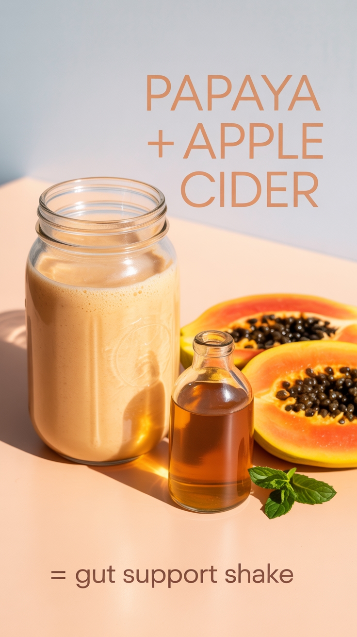 papaya apple cider shake
