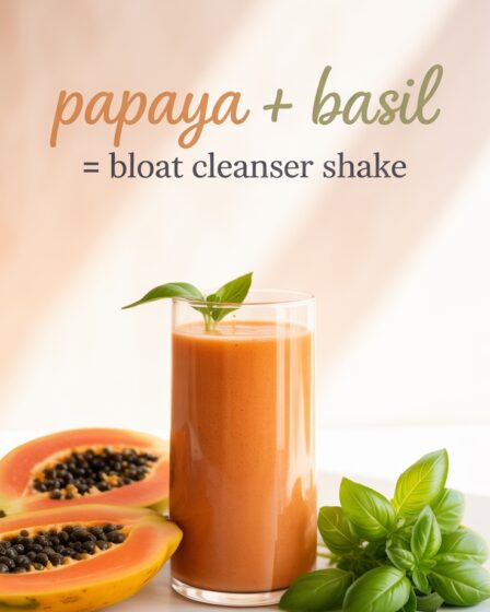 papaya basil bloat shake