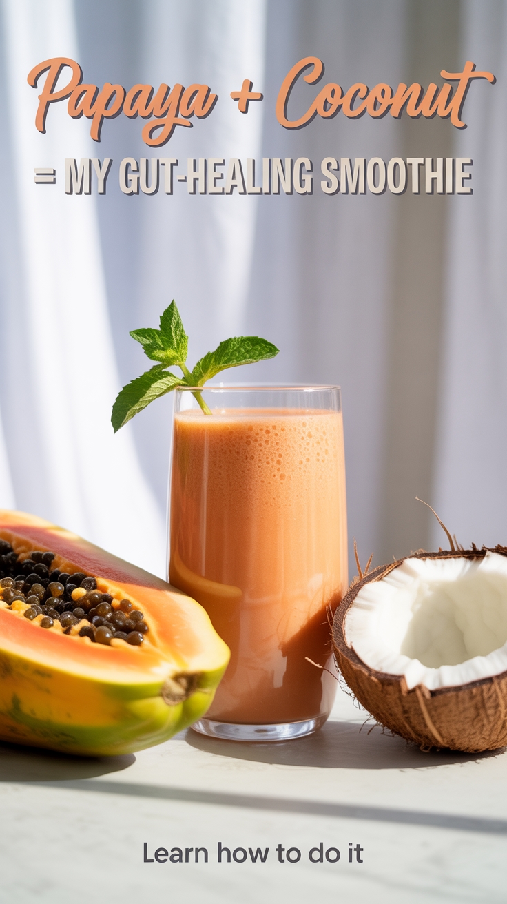 papaya coconut gut smoothie