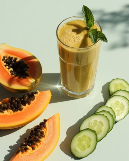 papaya cucumber tummy shake