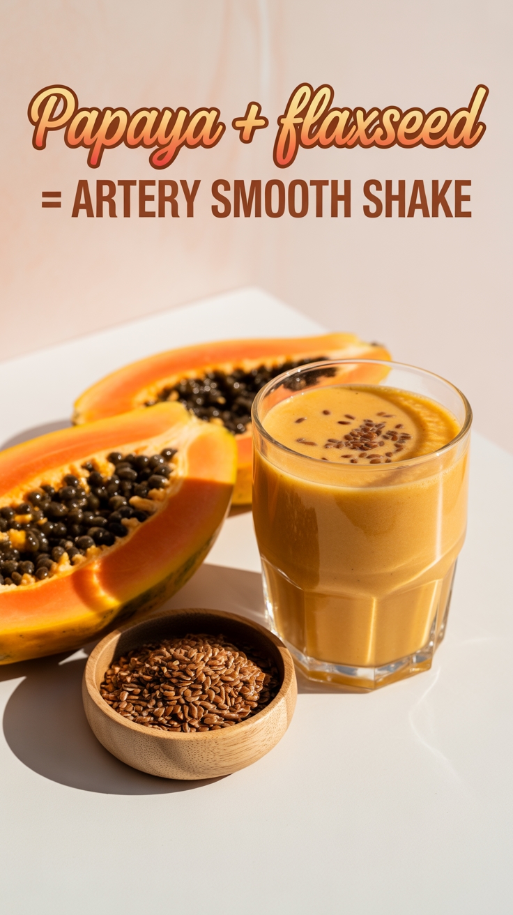 papaya flaxseed artery shake