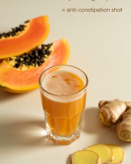 papaya ginger constipation remedy