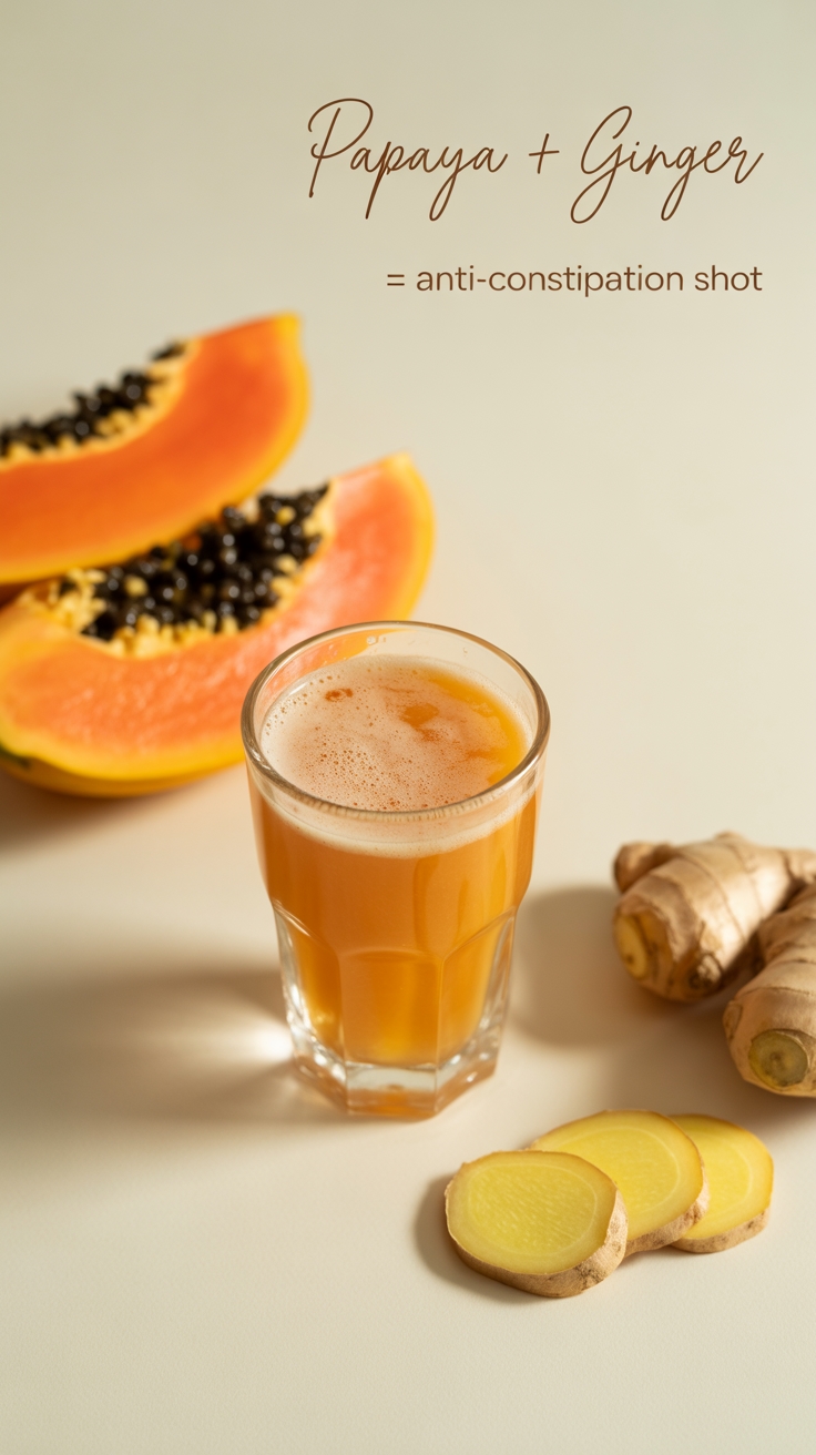 papaya ginger constipation remedy