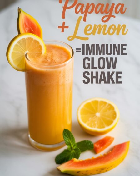 papaya lemon immunity shake