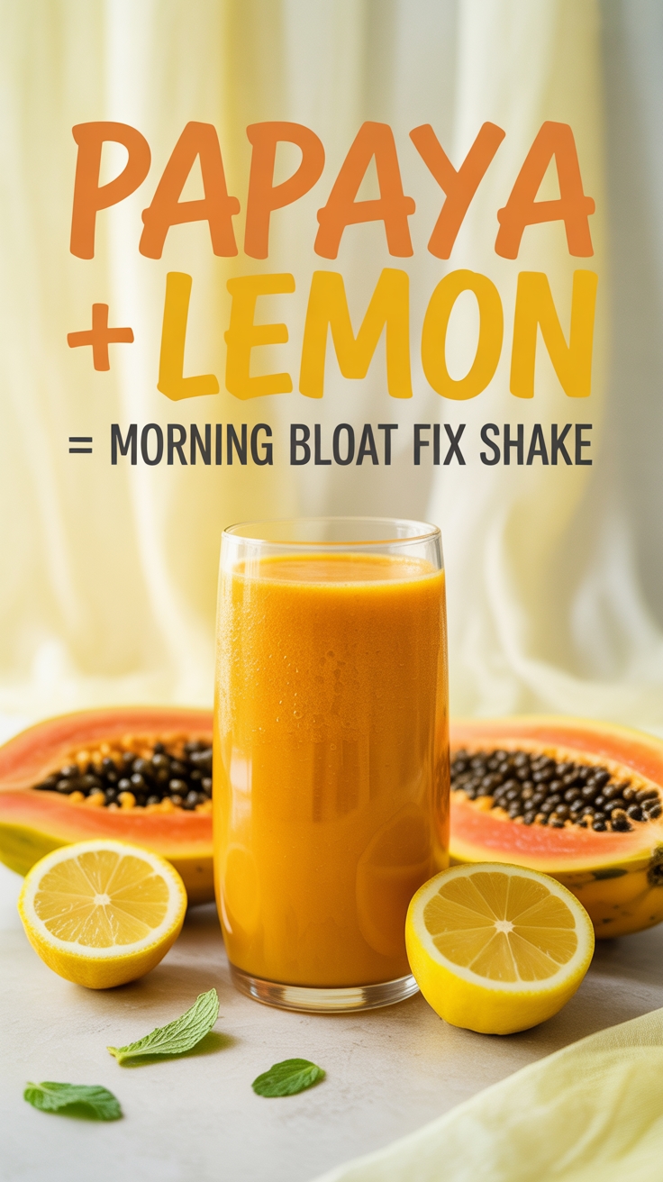 papaya lemon morning shake
