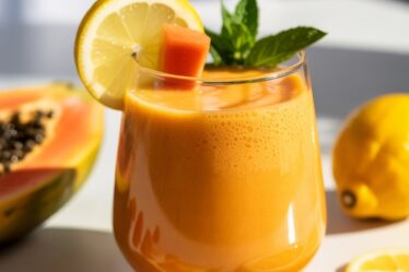 papaya lemon morning shake
