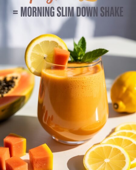 papaya lemon morning shake