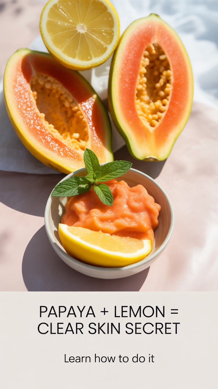papaya lemon skin brightening