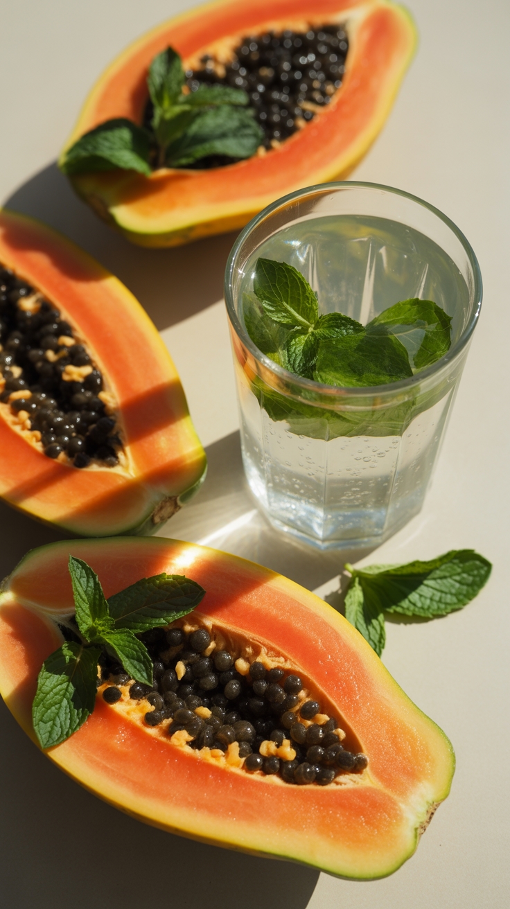 papaya mint weekly experiment