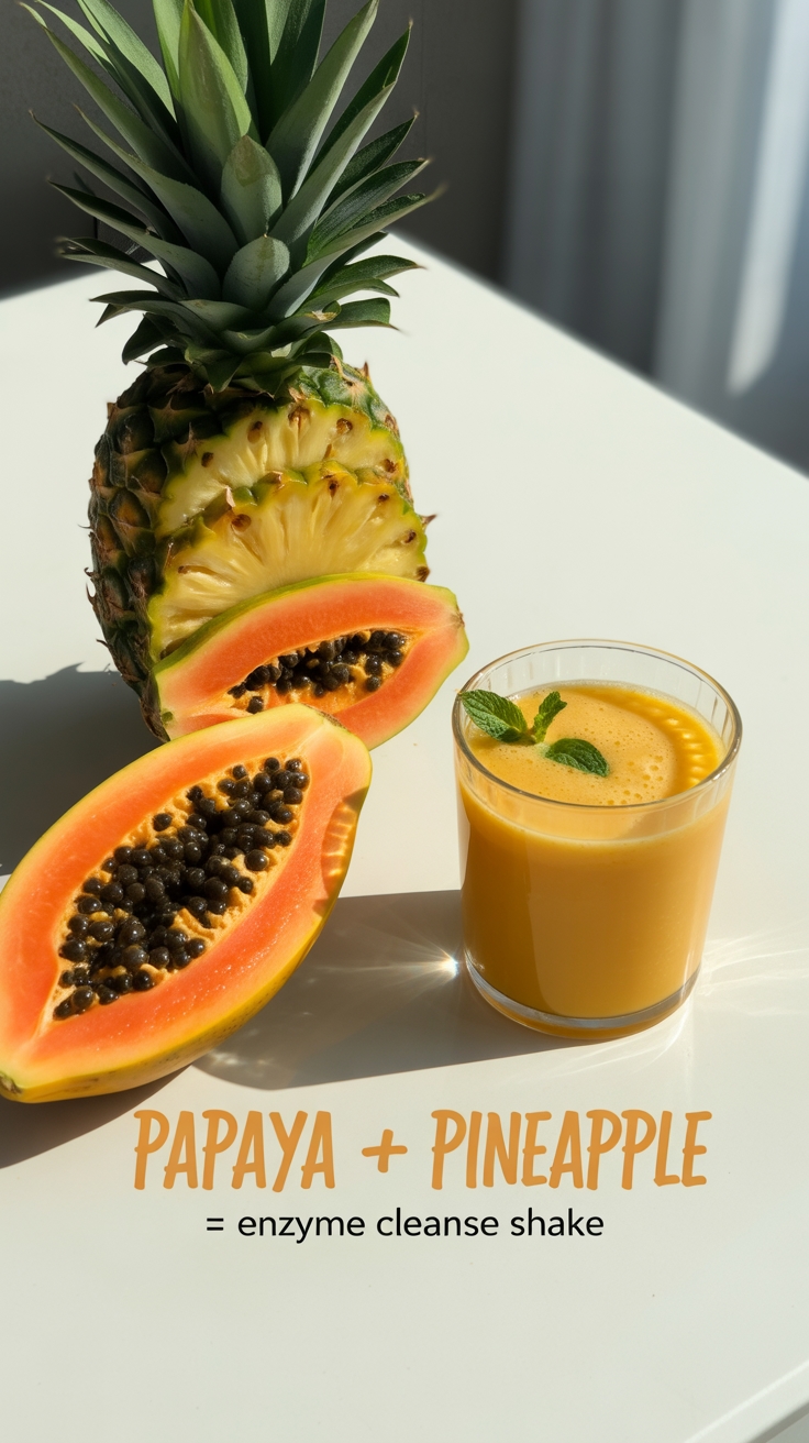 papaya pineapple enzyme shake