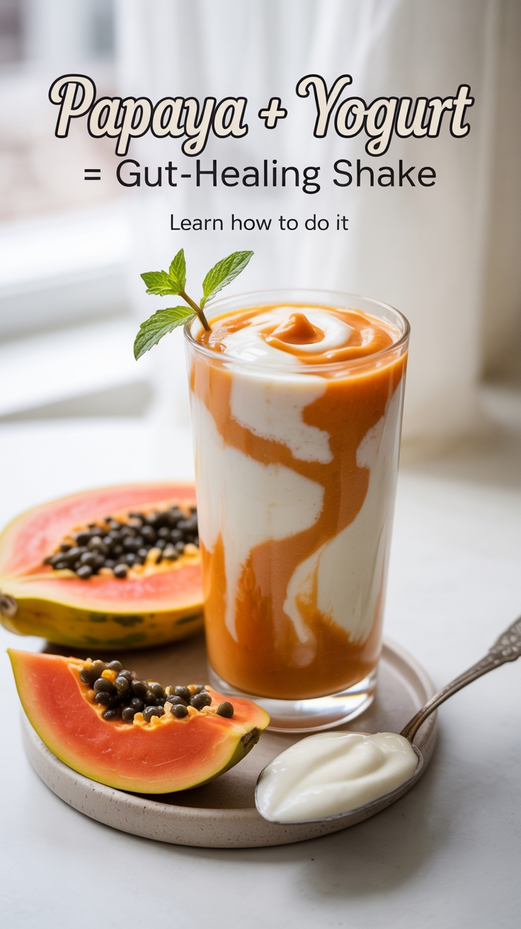 papaya yogurt gut shake