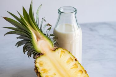 pineapple almond milk shake