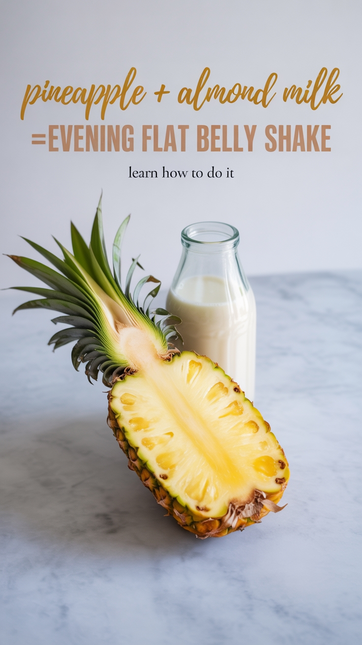 pineapple almond milk shake