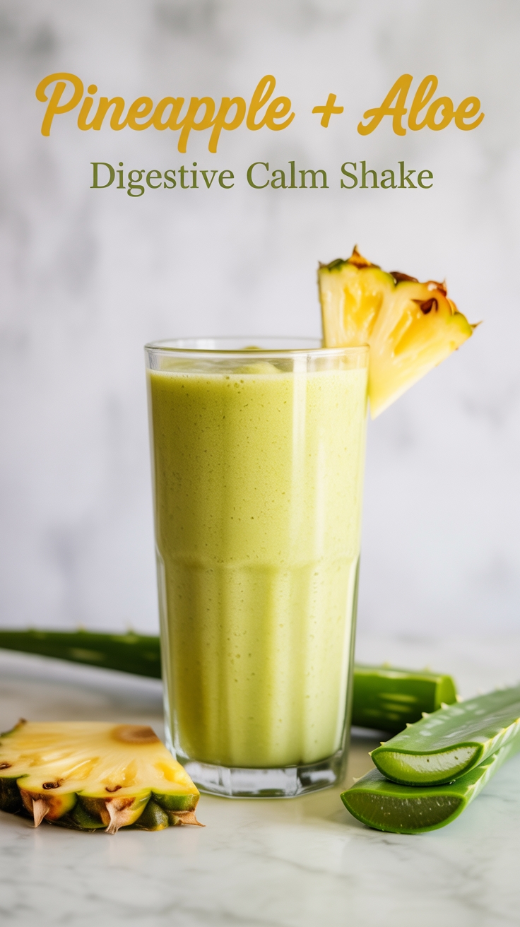 pineapple aloe digestive shake