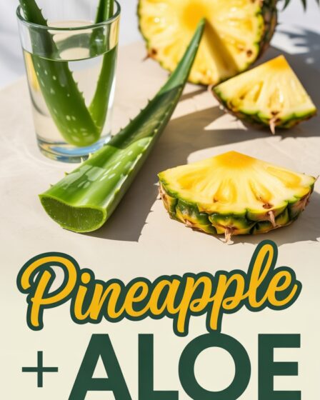 pineapple aloe hair skin
