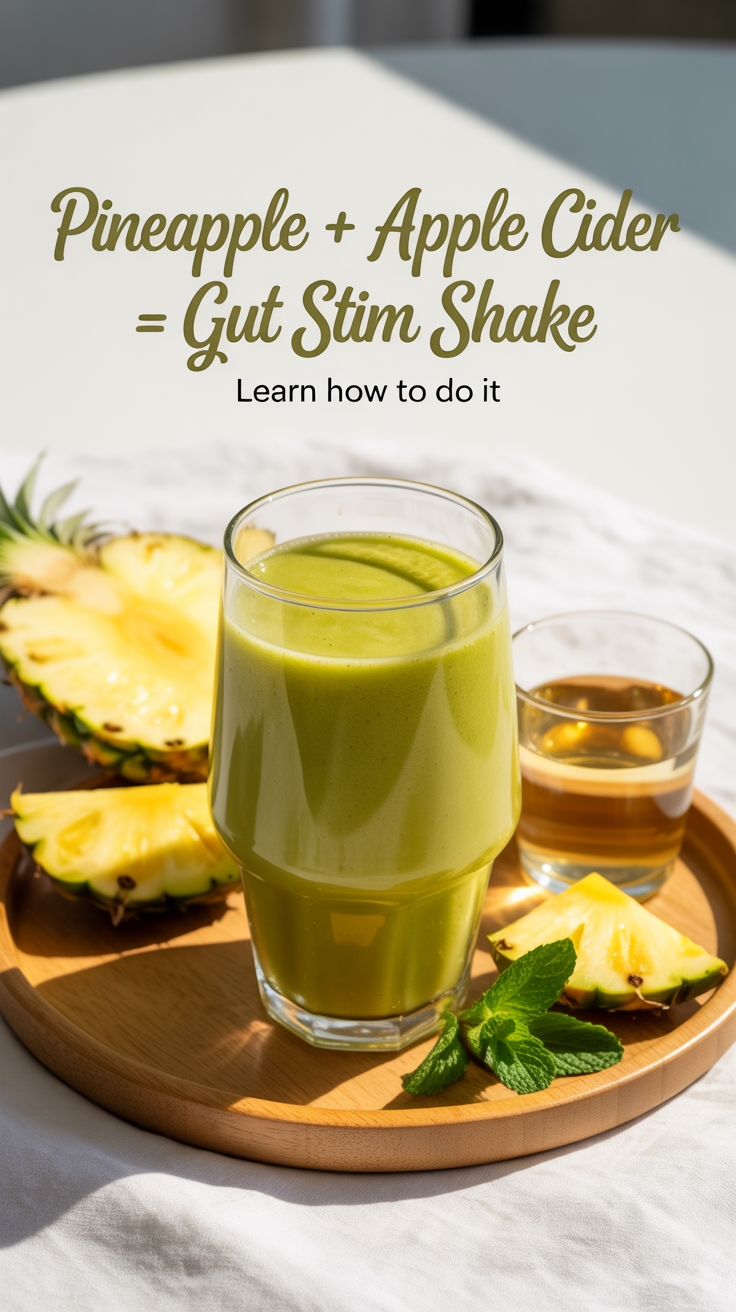 pineapple apple cider shake