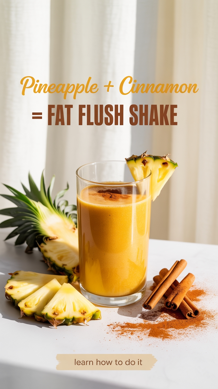 pineapple cinnamon fat shake