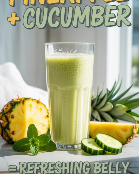pineapple cucumber detox shake