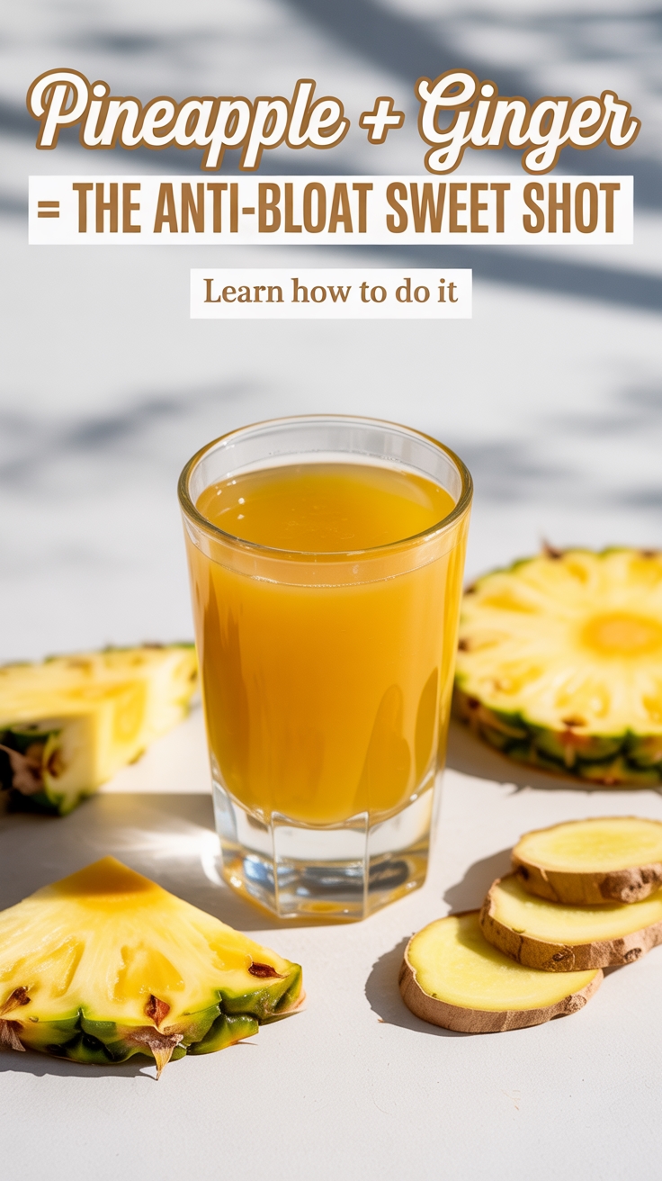 pineapple ginger bloat remedy