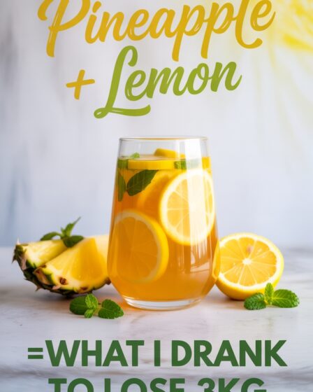 pineapple lemon detox drink