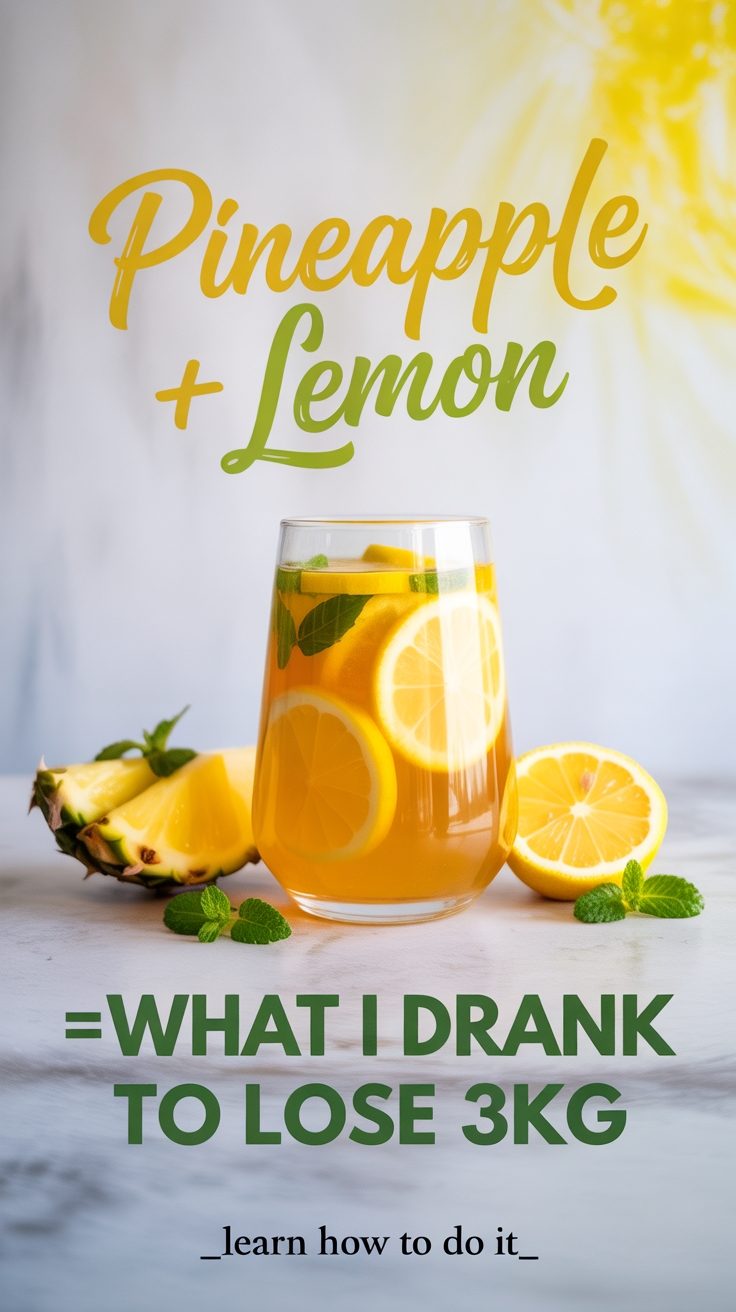 pineapple lemon detox drink