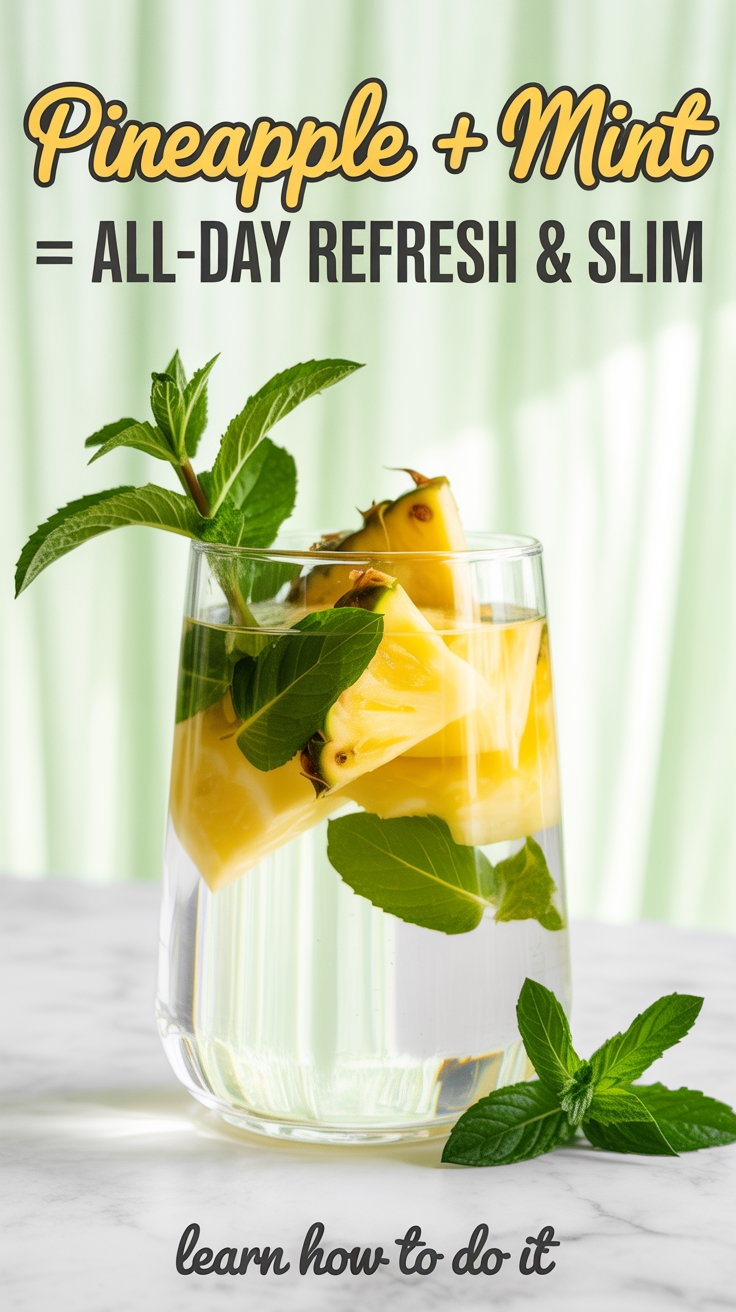 pineapple mint slim drink