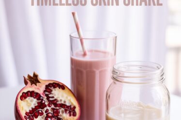 pomegranate almond milk shake