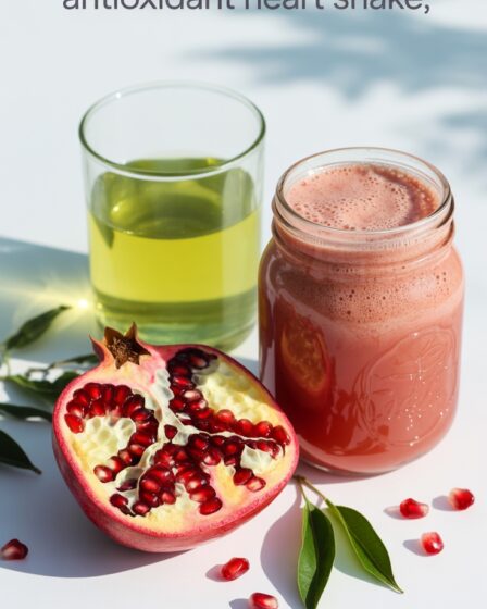 pomegranate green tea shake