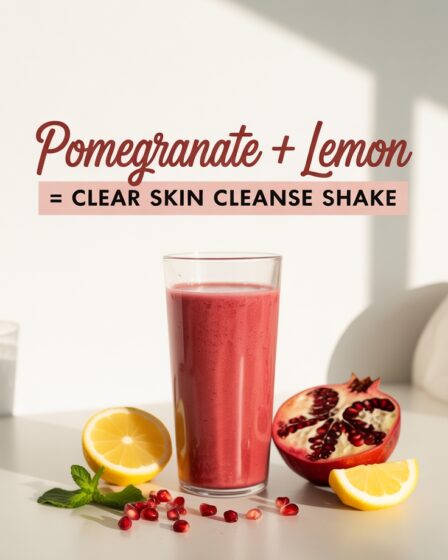 pomegranate lemon clear shake