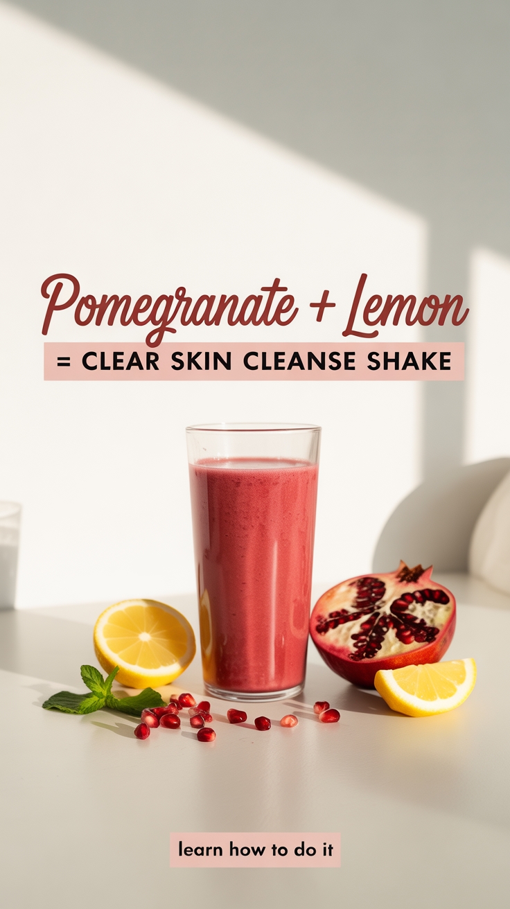 pomegranate lemon clear shake
