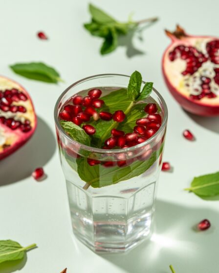 pomegranate mint slimming drink