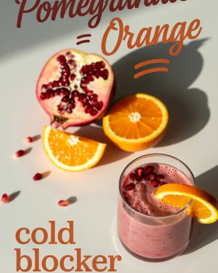 pomegranate orange cold shake