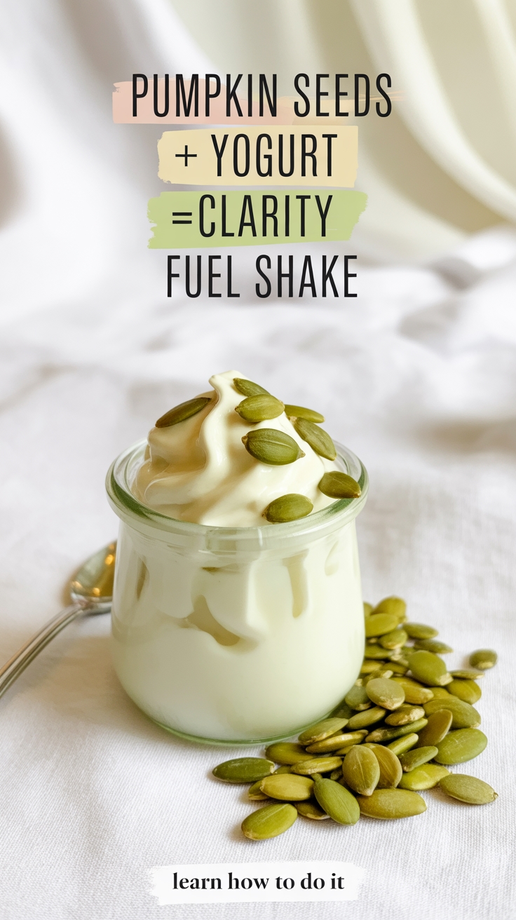 pumpkin seeds yogurt shake