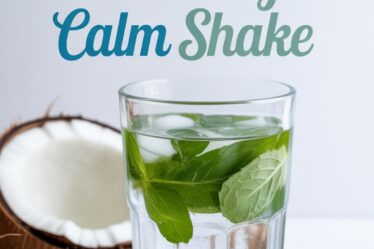 refreshing coconut mint shake