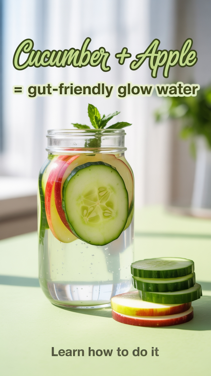 refreshing cucumber apple infusion