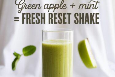 refreshing green mint shake