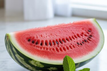refreshing mint watermelon shake