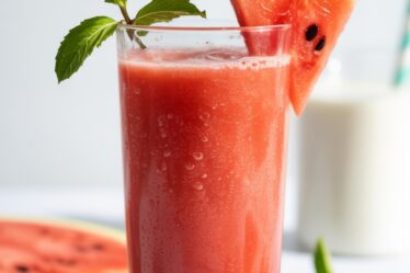 refreshing mint watermelon shake