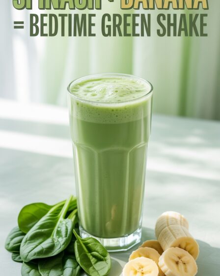spinach banana bedtime shake