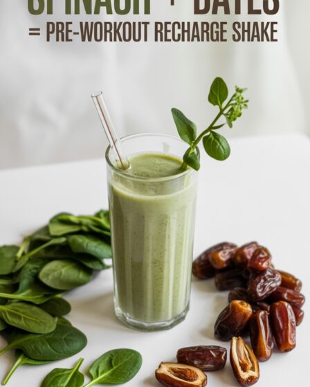 spinach dates pre workout shake