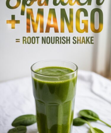 spinach mango nourishing shake