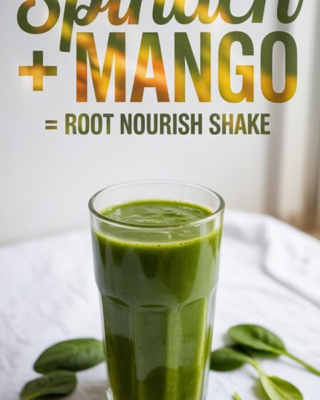 spinach mango nourishing shake