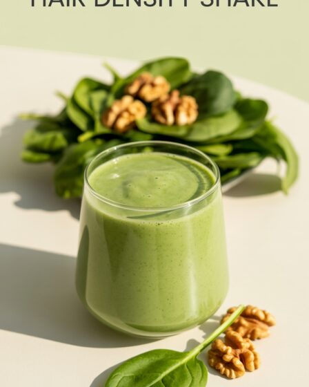 spinach walnut hair shake