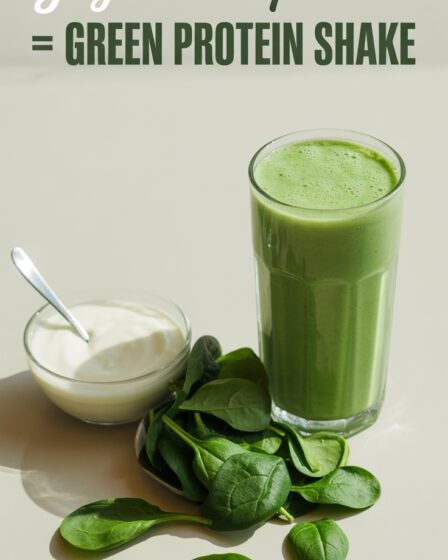 spinach yogurt protein shake