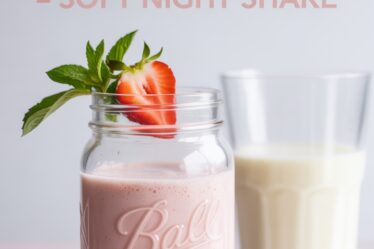 strawberry almond milk shake
