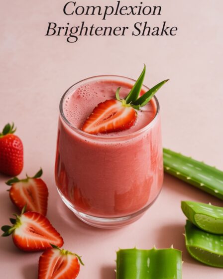strawberry aloe brightening shake