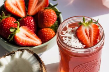 strawberry coconut skin hair